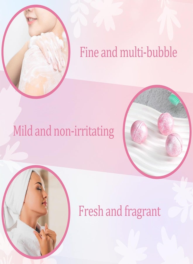 Demissle 20 Pcs 0.53 oz Bath Bombs Bath Fizzies Mini Bath Balls for Women Relaxing Refreshing Bath Bombs Gift Set with Glitter for Bubble Spa(Pink) - Image 3