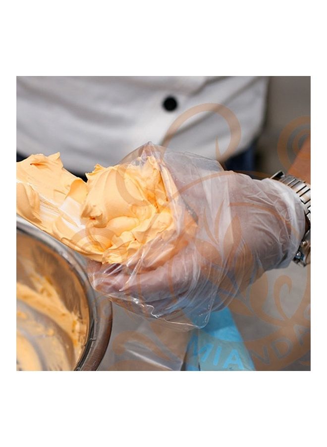 قفازات للاستخدام مرة واحدة - 20 قطعة شفاف - Image 5
