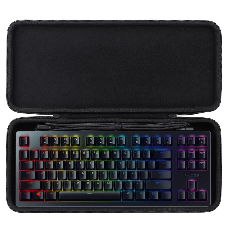 co2CREA Hard Travel Case Replacement for Razer Huntsman Tournament Edition TKL Tenkeyless Gaming Keyboard - Image 1