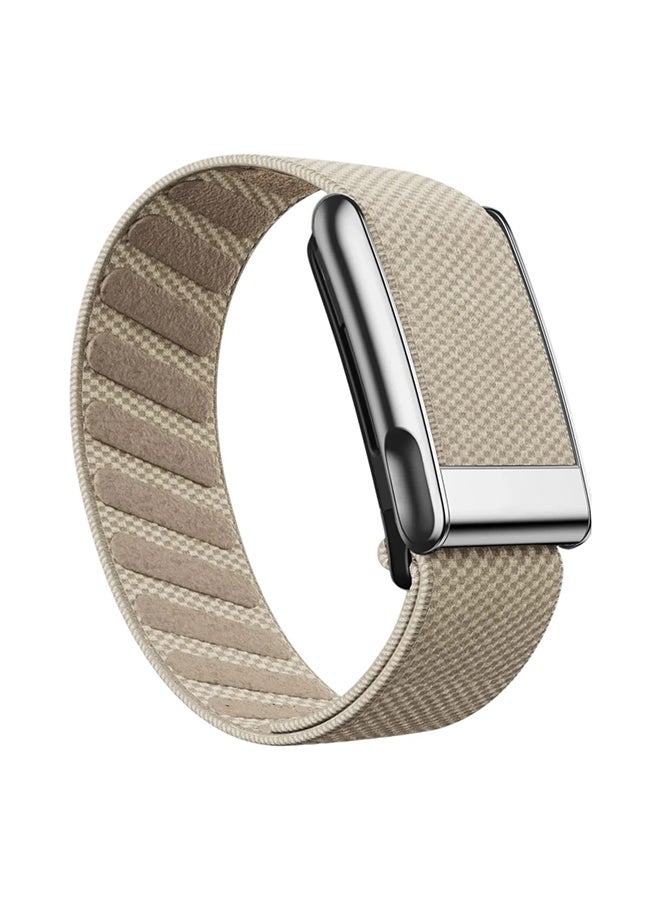 O Ozone Nylon Sport Band For WHOOP 5.0, MG, Life| Ultra-soft Breathable Sports Waterproof Replacement Wristbands for Women Men (NOT for Gen 4)- Beige - Image 1