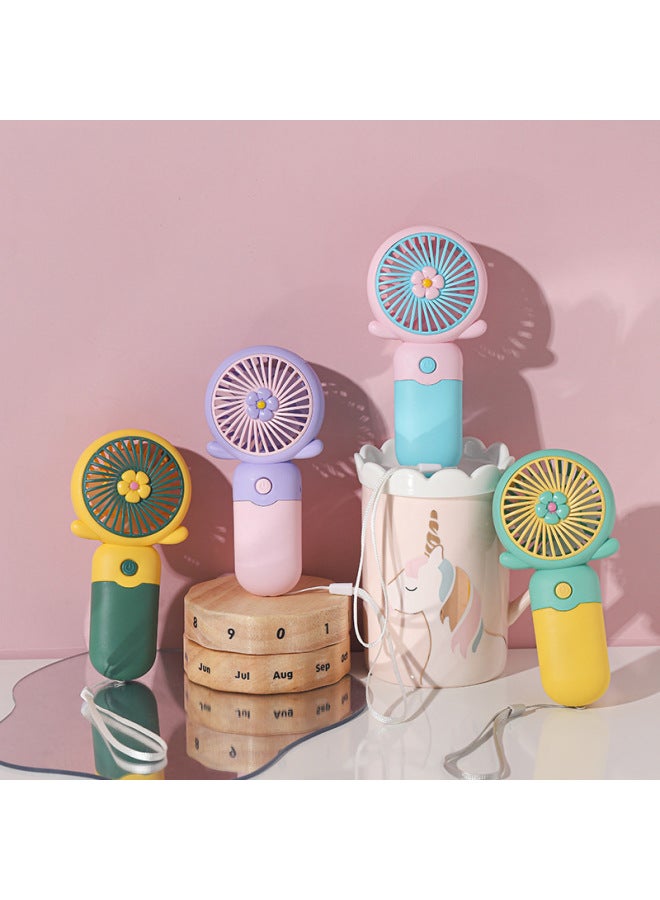 ✅ Summer Snail Cartoon Handheld Small Fan Usb Rechargeable Fan For Kidsren And Students Moving Small Gifts With Lo