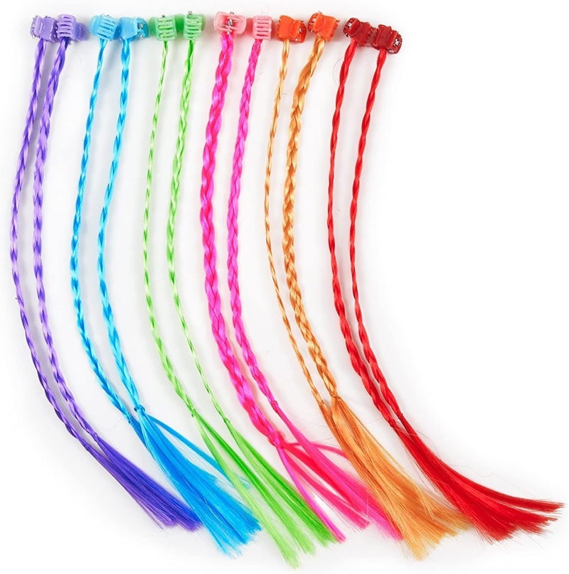 US Toy Nylon Hair Braid Extensions Attachments  12 Pieces