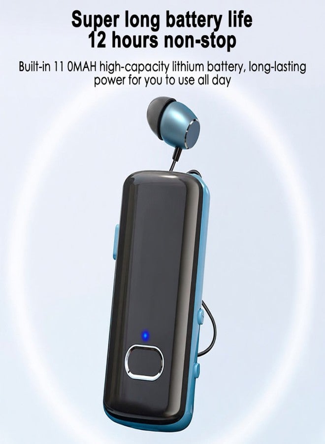 Fineblue Digital Fast Charging Retractable Cable Business Lavalier Gaming Wireless BT Headset - Image 5