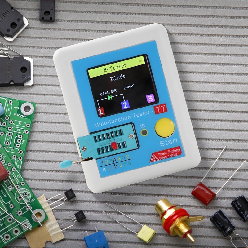 Digital LCD Transistor Tester, Multi-Function Component Analyzer for Diodes, Capacitors, Resistors, Inductors, Portable Design - Image 3