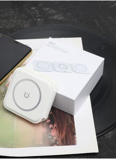 Generic 3-in-1 Wireless Charger, Magnetic Foldable Charging Station White for iPhone Android  - Image 3