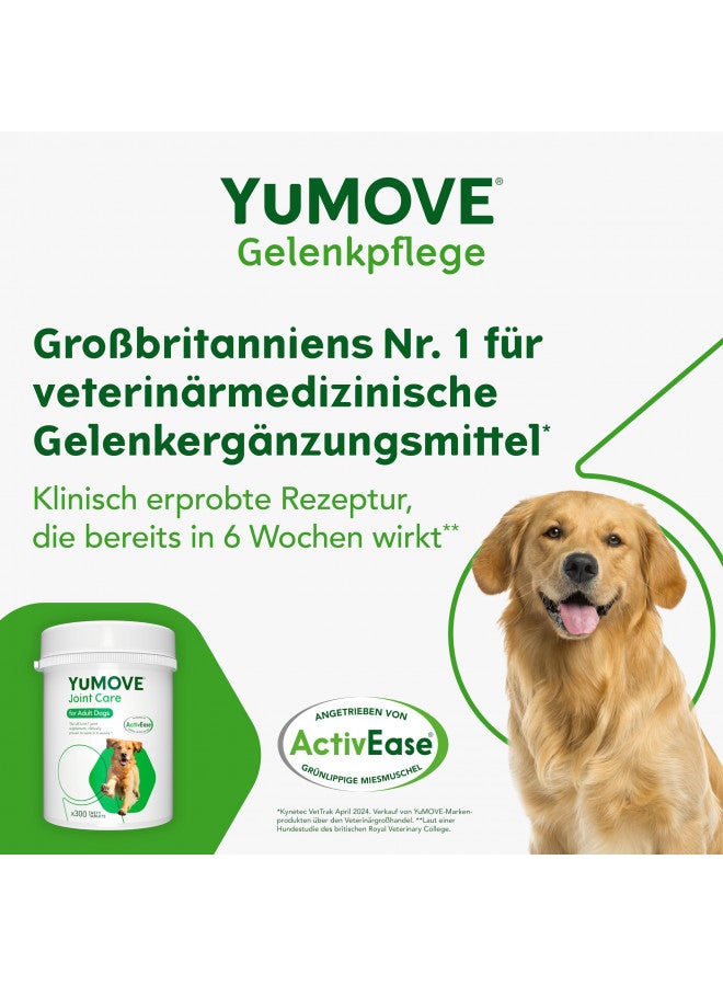 Lintbells YuMOVE Adult Dog Tablets | Hip and Joint Supplement for Dogs with Glucosamine, Chondroitin, Hyaluronic Acid, Green Lipped Mussel | Dogs Aged 6 to 8 | 300 Tablets  - Image 3