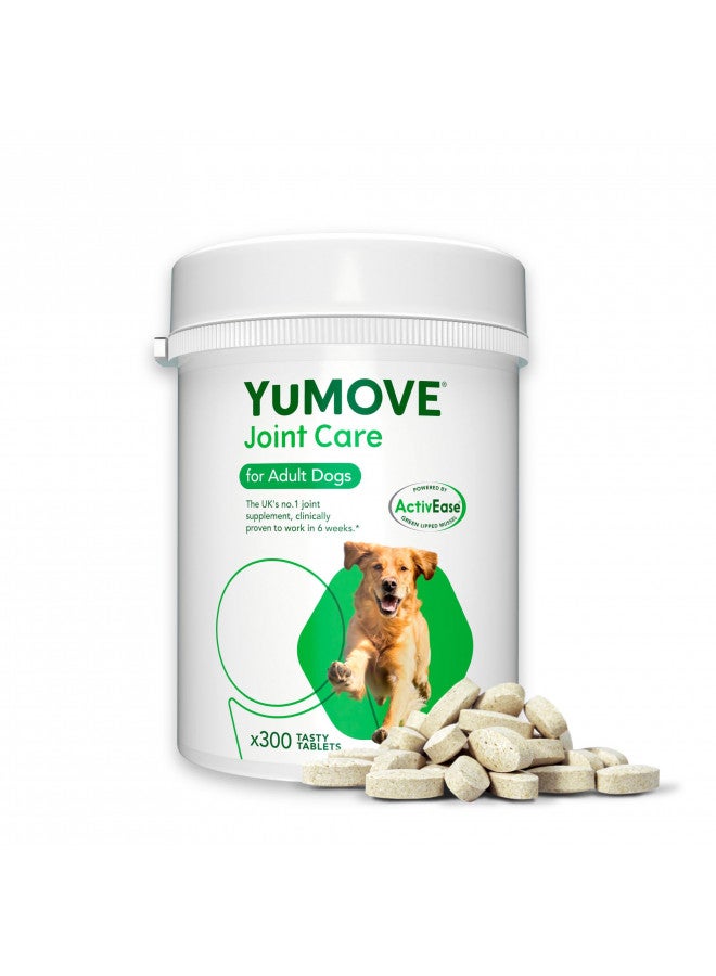 Lintbells YuMOVE Adult Dog Tablets | Hip and Joint Supplement for Dogs with Glucosamine, Chondroitin, Hyaluronic Acid, Green Lipped Mussel | Dogs Aged 6 to 8 | 300 Tablets  - Image 1