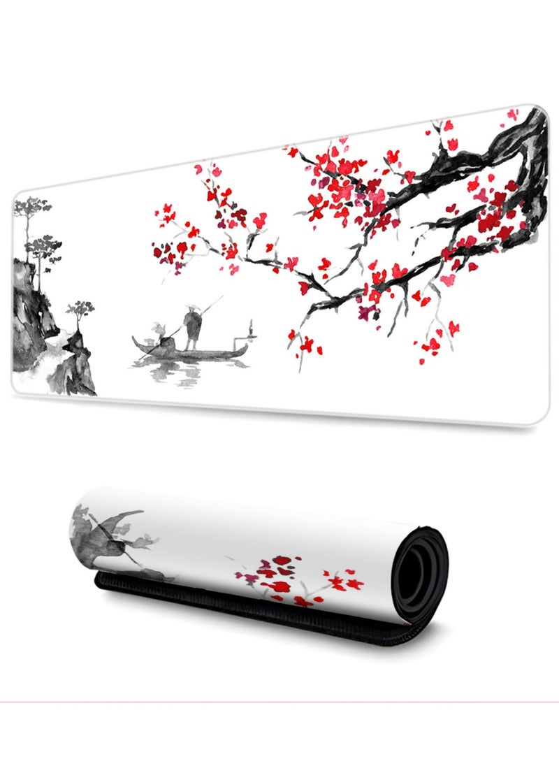 Y&D - Gaming Mouse Pad Extended Large Mat Desk Pad Stitched Edges Mousepad Long Non-Slip Rubber Base Mice Pad(31.5x11.8x0.12 Inch) - Image 1