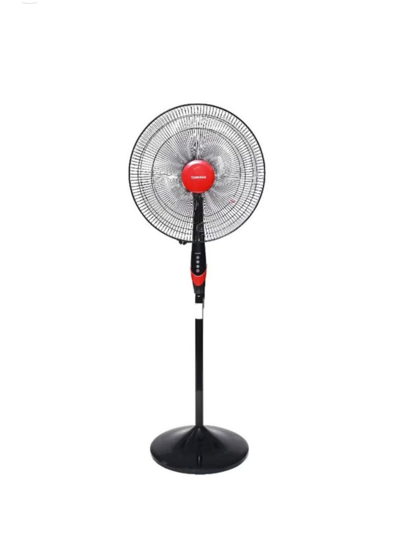 Stand Fan 18 Inch, 4 Blades 75 W TSF-18XW Black x Red