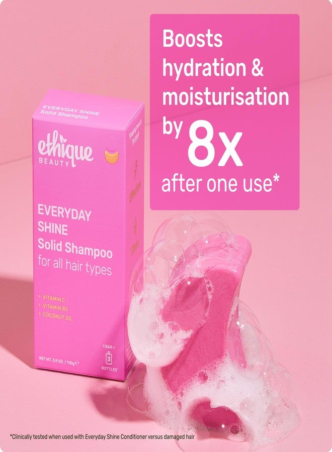 Ethique Beauty Everyday Shampoo & Conditioner Bar Set for Shiny Hair with Vitamin C - Image 4