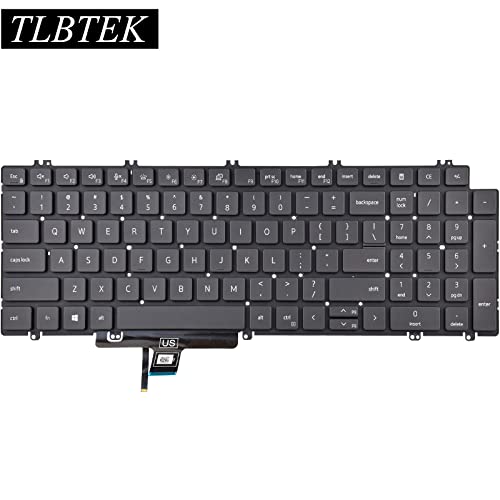 TLBTEK Backlight Keyboard Replacement Compatible with DELL Latitude 5520 5530 5521 5531 5540, Precision 3560 3570 3580 3561 3571Series Laptop P/N: N7N16 0N7N16 - Image 3