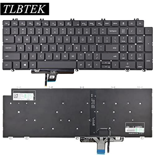 TLBTEK Backlight Keyboard Replacement Compatible with DELL Latitude 5520 5530 5521 5531 5540, Precision 3560 3570 3580 3561 3571Series Laptop P/N: N7N16 0N7N16 - Image 5