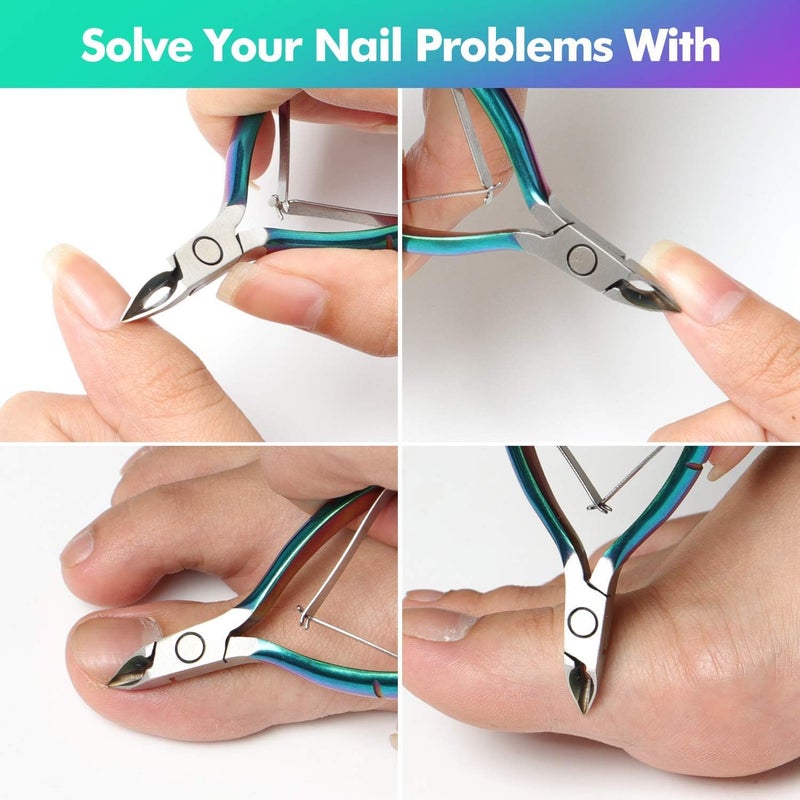 Cuticle Trimmer Cuticle Cutter Nippers Clippers - CLIPPER Remover Tool Professional Stainless Steel Cuticle Scissors Manicure Pedicure Tool for Fingernails Not Include Cuticle Pusher - Image 4