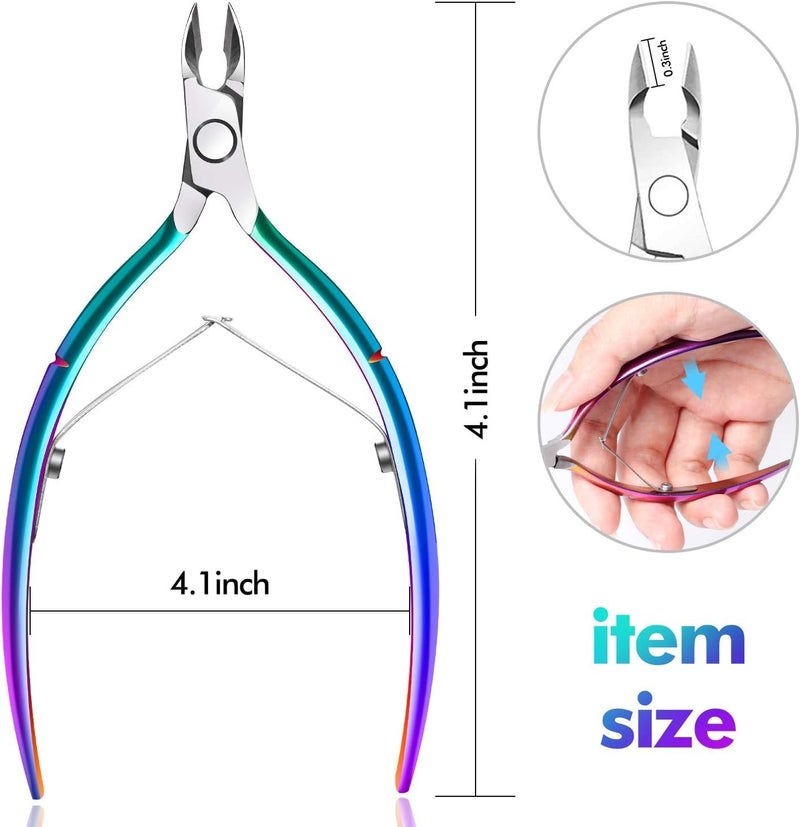 Cuticle Trimmer Cuticle Cutter Nippers Clippers - CLIPPER Remover Tool Professional Stainless Steel Cuticle Scissors Manicure Pedicure Tool for Fingernails Not Include Cuticle Pusher - Image 2