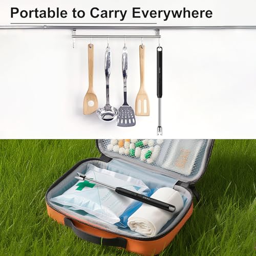 LcFun 2 Pack Candle Lighter Windproof USB C Rechargeable Electric Lighters with 360° Flexible Neck & Safety Lock, Christmas Stocking Stuffers Gifts, Flameless Long Lighters for Candle Grill, BBQ - Image 5