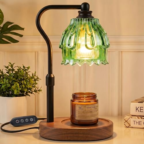 Fitrobust Candle Warmer Lamp with Timer and Wireless Remote Control, Dimmable Candle Warmer for Jar Candles, Vintage Wax Melts Warmer, Mothers Day Birthday Gift for Women, House Warming New Home Decor - Image 1