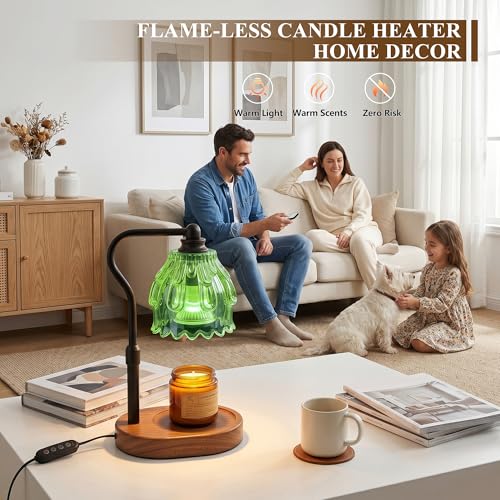 Fitrobust Candle Warmer Lamp with Timer and Wireless Remote Control, Dimmable Candle Warmer for Jar Candles, Vintage Wax Melts Warmer, Mothers Day Birthday Gift for Women, House Warming New Home Decor - Image 2