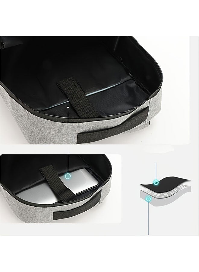 WINEENEE 3-in-1 USB Charging Oxford Backpack Set - Multi-Functional Laptop Bag + Crossbody Sling + Coin Pouch for Hiking, Travel & Office Commute (Men/Women) - Image 5