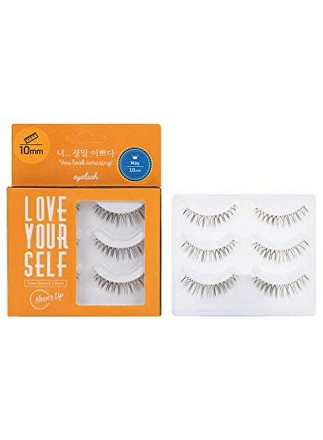 NOON'S UP [Noon’S Up Love Yourself False Eyelash 3 Pairs] Glue Is Not Included!! Eyelash, Fake Eyelash, Eye Lashes, Eyebrow Growth, Dramatic Lashes, Lashes With Glue (May) - Image 1