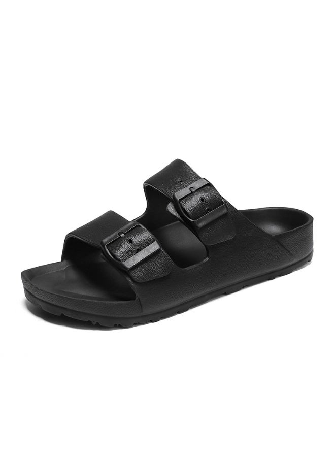 NIBEMINENT Casual Fashionable Men's Slippers Summer Home Use One-Piece Cool Slippers Men's Classic Moccasins - Image 1