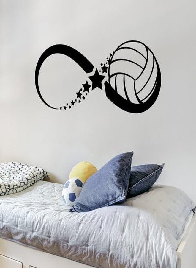 SnappySticker Volleyball Ball Vinyl Wall Art Decal Stickers Kitchen Décor, Size: 22 X 55cm - Image 1