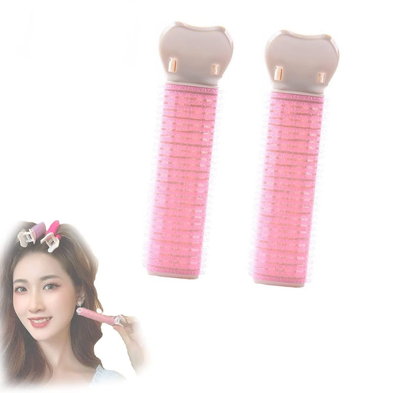 comfrt Volumizing Hair Clips, Volumizing Root Clips for Hair, Velcro Hair Clips, Volume Clips for Roots, Rollers for Fluffy Hair Roots, Heatless Hair Curler (2Pcs, Pink) - Image 1