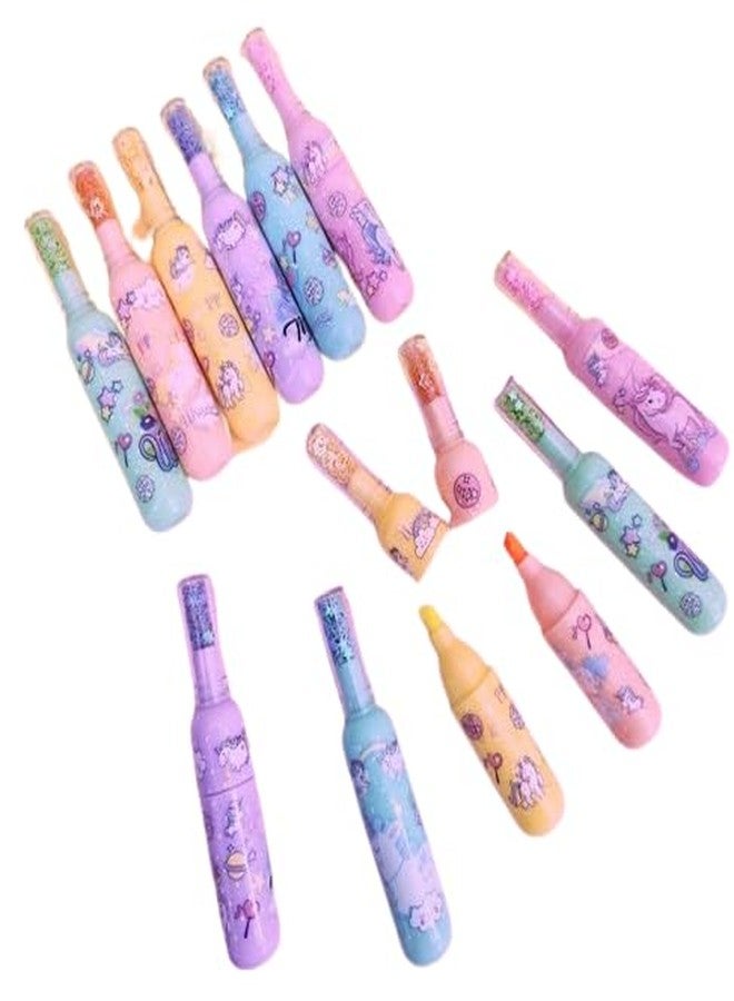 Bhavya Optic® Uni-Corn Theme Highlighter Markers,Colorful Markers,Multicolor - Image 3