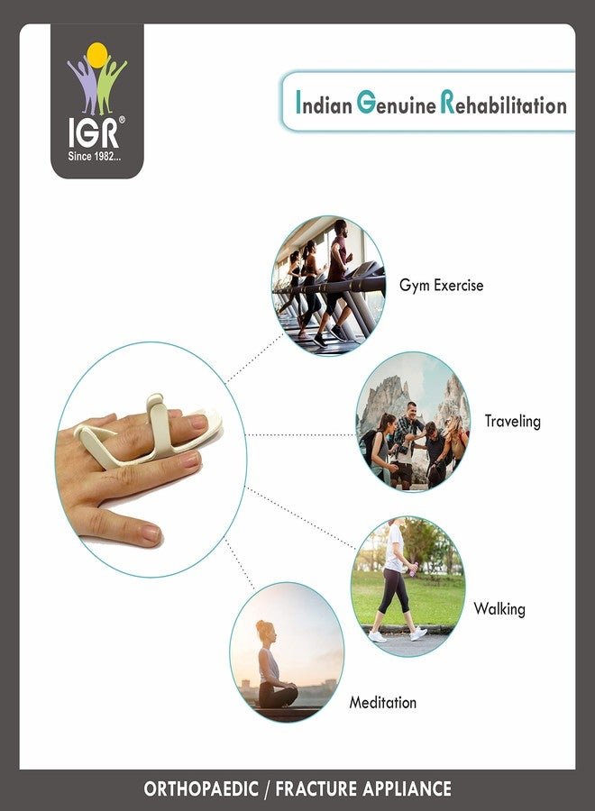 IGR جبيرة إصبع على شكل ضفدع | جبيرة إصبع على شكل ضفدع للرجال والنساء لتثبيت الأصابع المصابة، مع حشوة مريحة - قطعة واحدة - Image 5