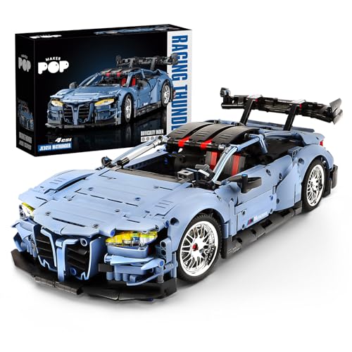 MOCBROPCS M4 Technic Building Car Set, 1:10 Champion Racing Car Building Blocks and Challenge Construction Toys, Collectible Gift for Technical Enthusiasts Adults & Boys Age 14+ (2280PCS) - Image 1