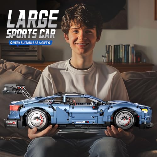 MOCBROPCS M4 Technic Building Car Set, 1:10 Champion Racing Car Building Blocks and Challenge Construction Toys, Collectible Gift for Technical Enthusiasts Adults & Boys Age 14+ (2280PCS) - Image 5