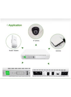Electronicspices DC UPS POE-432P-10000M-48V Mini Portable POE UPS Upgraded Version with USB5V DC12v/9v, POE24V/48V Power Supply 1Gbps Gigabit POE Port and Built-in Adapter(2024)White  - Image 3