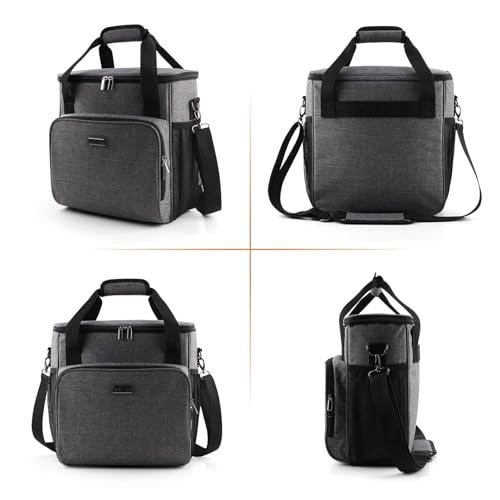BAGLHER Coffee Maker Travel Bag Compatible with Keurig K-Slim, Keurig K-Supreme or Other Accessories, Portable Coffee Maker Case with Shoulder Strap for Travel, Grey - Image 4