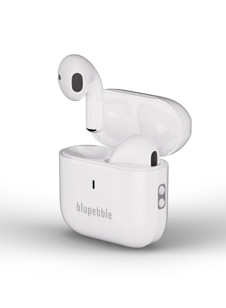 Blupebble Tuneflow True Wireless Earbuds - White - Image 4