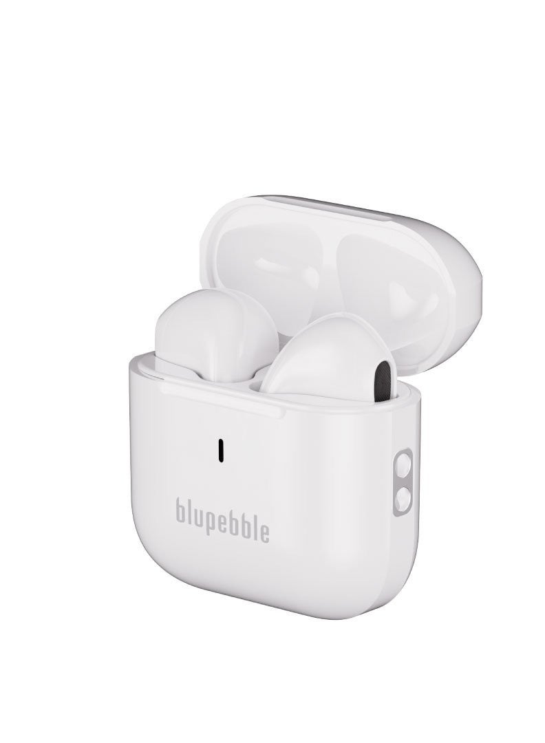 Blupebble Tuneflow True Wireless Earbuds - White - Image 5
