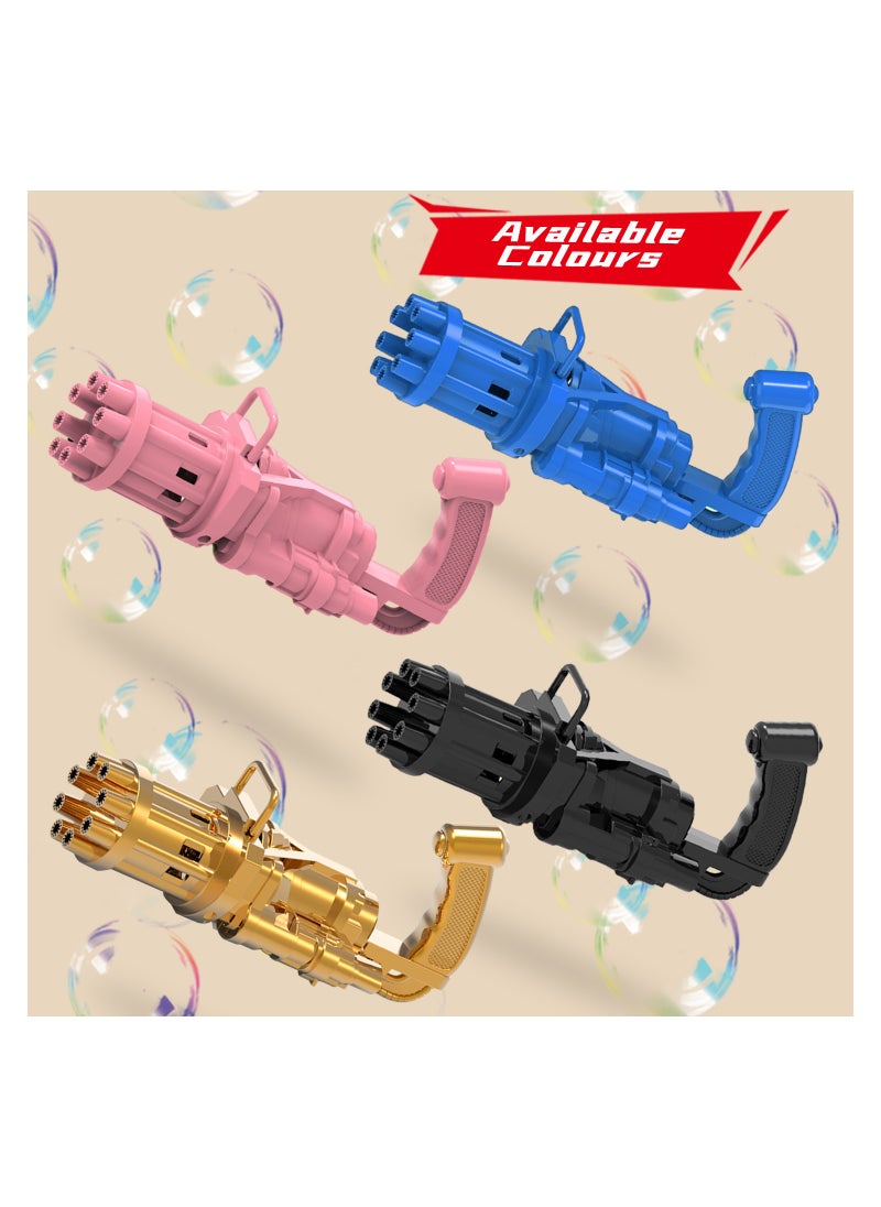 Little Story - 8 Holes Bubble Machine Kids Gun  - Black - Image 1
