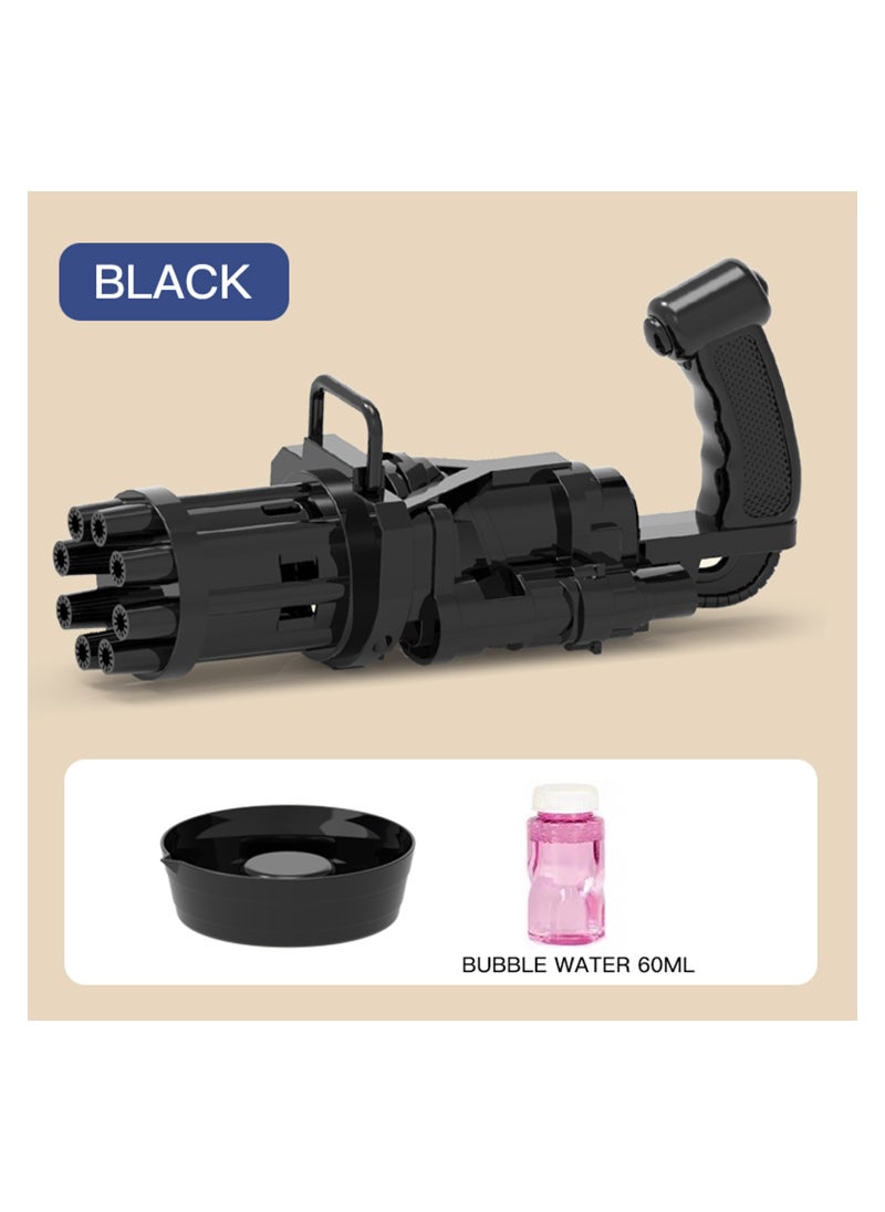 Little Story - 8 Holes Bubble Machine Kids Gun  - Black - Image 1