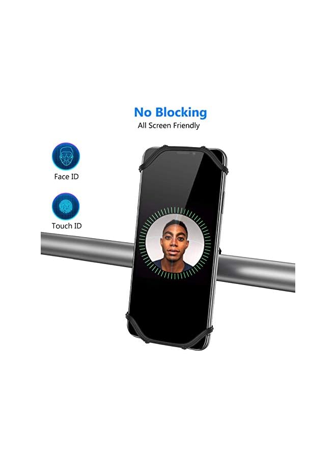 Zaboon 360 Degree Bike Phone Mount, Motorcycle Phone Mount, Anti Shake Silicone Bicycle Phone Holder, Universal Handlebar Holder For Iphone 11 Pro Max/X/Xs Max/Xr/8/8 Plus, Samsung S20/S10/S10E - Image 4