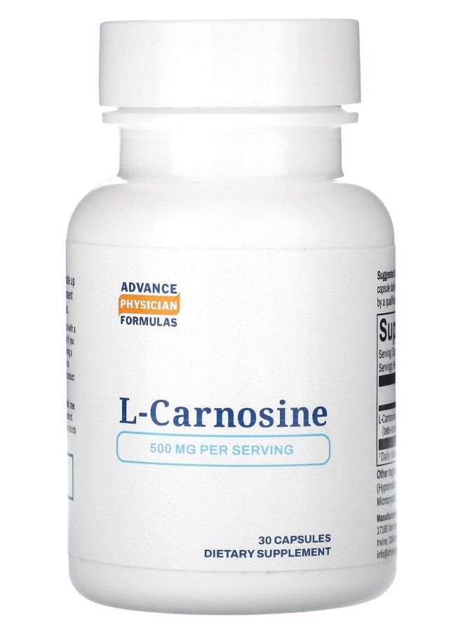 L-Carnosine 500 mg 30 Capsules - pzsku/ZDBFEA7763B2E057B0572Z/45/_/1728489462/63759ae7-f00d-4ea1-8de3-6fba9c90e950