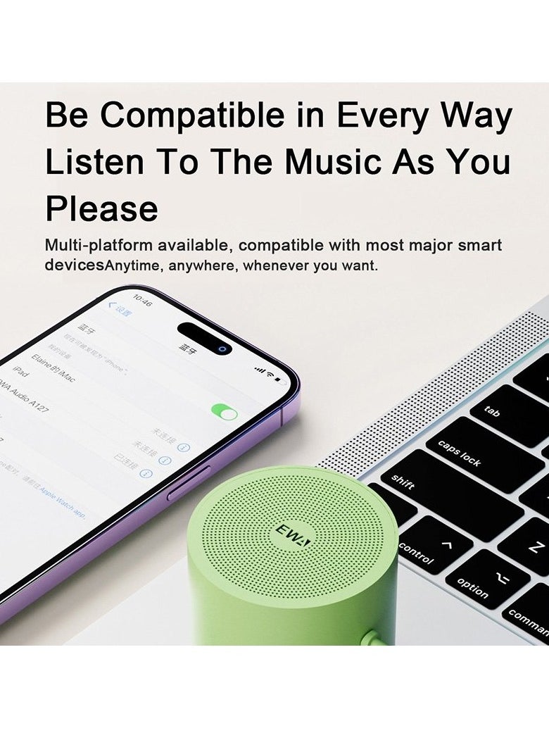 EWA - EWA A127 Outdoor IPX5 Waterproof Portable Mini TWS Wireless Bluetooth Speaker (Blue) - Image 1