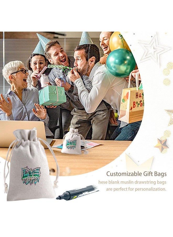 VGOODALL 26PCS Drawstring Pouch Bags, Sachet Bags 3 x 4 Inch Coffee Tea Brew Bags for Party Wedding Home Supplies - Image 5