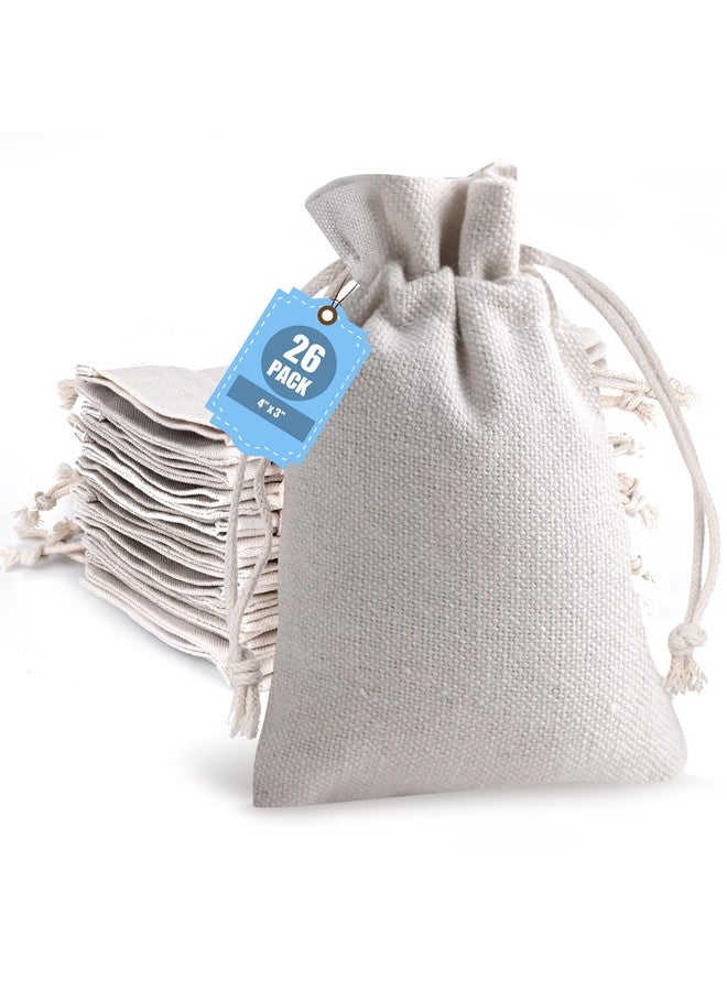 VGOODALL 26PCS Drawstring Pouch Bags, Sachet Bags 3 x 4 Inch Coffee Tea Brew Bags for Party Wedding Home Supplies - Image 1