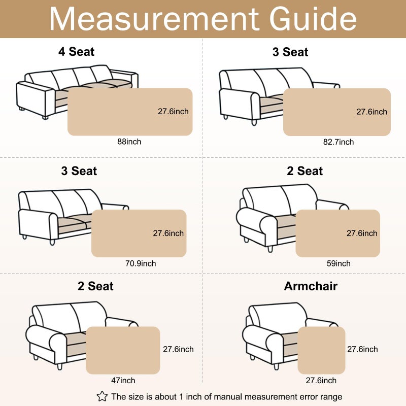 hyha Couch Covers for Dogs Washable, Non Slip Plush Dog Sofa Protectors, Fuzzy Pet Couch Covers for 3 Cushion Sofa Pet Friendly (Camel, 27.6" x 70.9") - Image 5