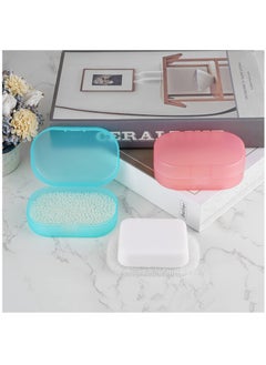 Excefore Travel Soap Container, 4 Pack Portable Soap Dish with Sponge Pad, Bar Soap Holder With Lid For Shower, For Traveling, Camping, Gym  - Image 5