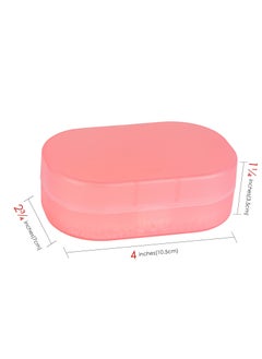 Excefore Travel Soap Container, 4 Pack Portable Soap Dish with Sponge Pad, Bar Soap Holder With Lid For Shower, For Traveling, Camping, Gym  - Image 3