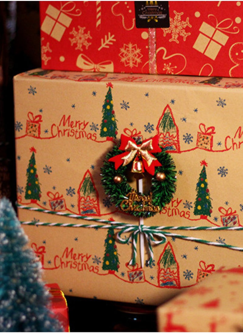 Christmas Wrapping Paper Set 6 Sheets of Brown Kraft Paper with 10 Meter Ribbon and Transparent Tape - pzsku/ZDBFEEF082635FA8531D2Z/45/_/1733164660/a720c6bb-7ad0-4b2a-8051-3e687fb14851