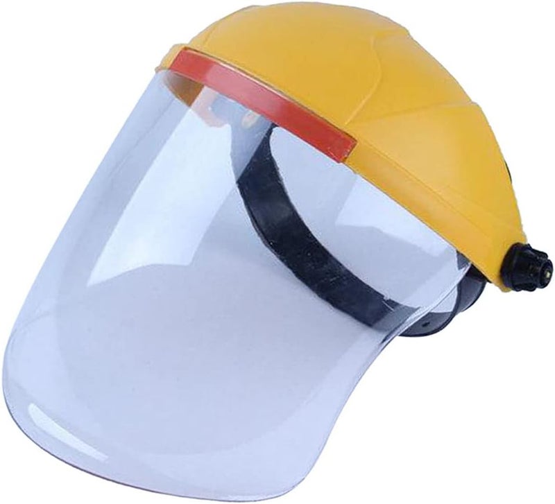 klarakoUniversal Professional Headwear AntiklarakoFog Welding Grinding Shield AntiklarakoDust SplashklarakoProof Raisable Wide Visor Grinding Paint klarakoYellow+White - Image 1