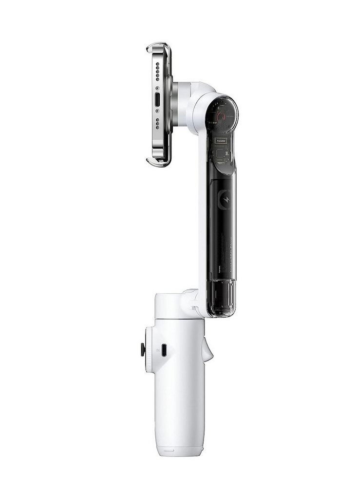 Insta360 - Insta360 Flow Al-Powered Smartphone Gimbal Stabilizer with 3-Axis Stabilization Deep Track 3.0 1-Step Rapid Deploy Built-In Selfie Stick & Tripod Smart Wheel Control - White - Image 1