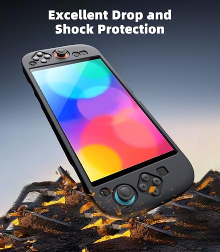 Moko Silicone Protective Case for Nintendo Switch 2 (2025) - Soft Flexible Skin Cover | Ergonomic Grip, Shock-Absorption & Anti-Scratch, Black (Non-Dockable) - Image 4