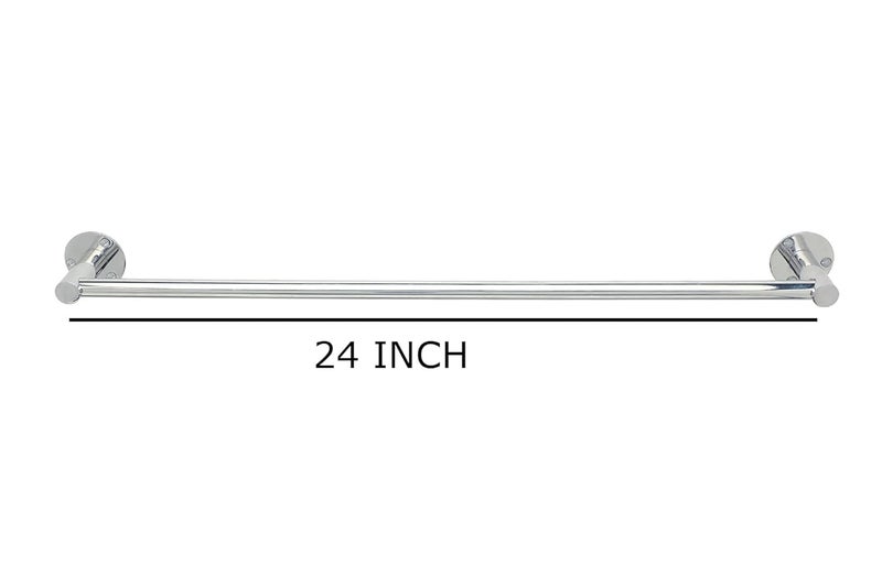 Sundry Towel Rod Chrome Finish 24 inch 1 Bar Towel Rod (Stainless Steel) 24 inch 1 Bar Towel Rod (Steel Pack of 1) 5 Year WARRNTY - Image 2