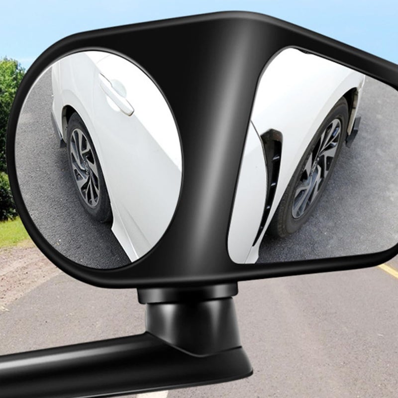 Wide Angle Blind Spot Mirror Set 2Pcs 360 Degree Adjustable Rearview Safety - Image 4